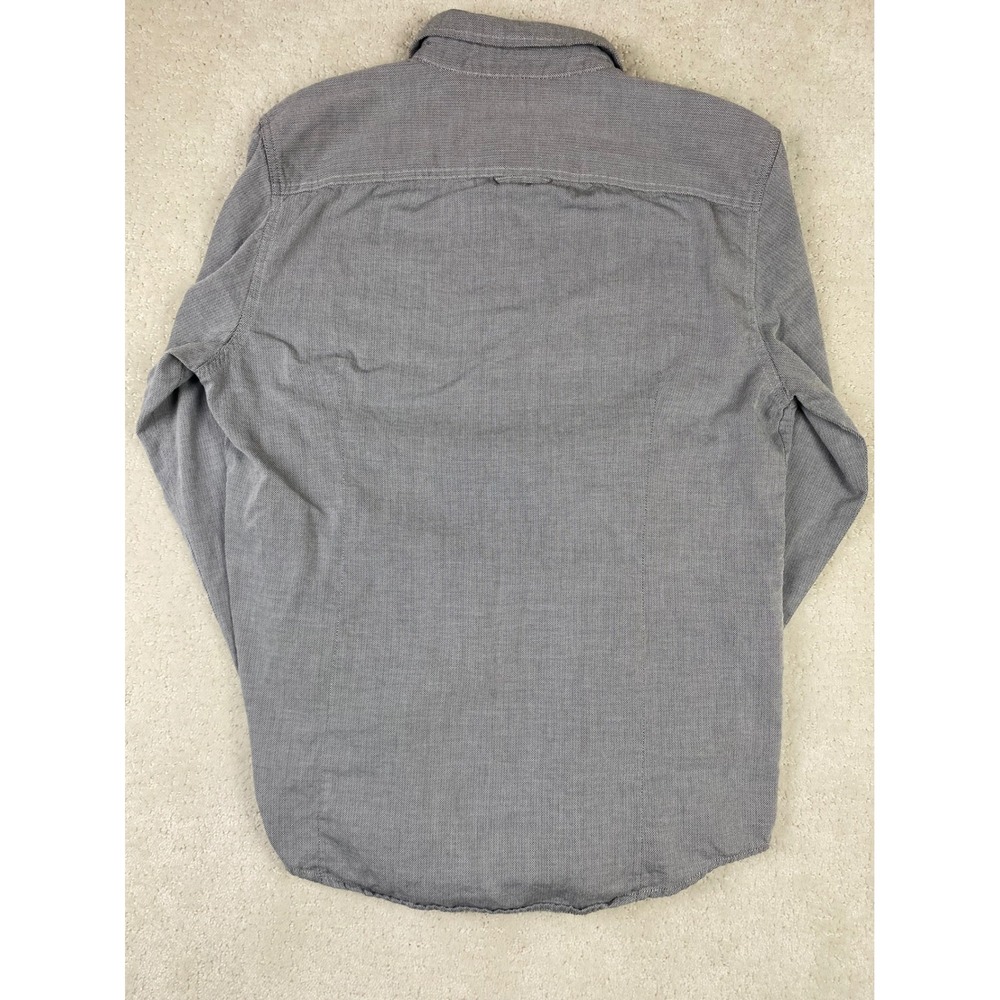 Harley-Davidson Button Down Shirt Mens L Gray Cotton Long Sleeve Pocket Logo - Picture 6 of 11